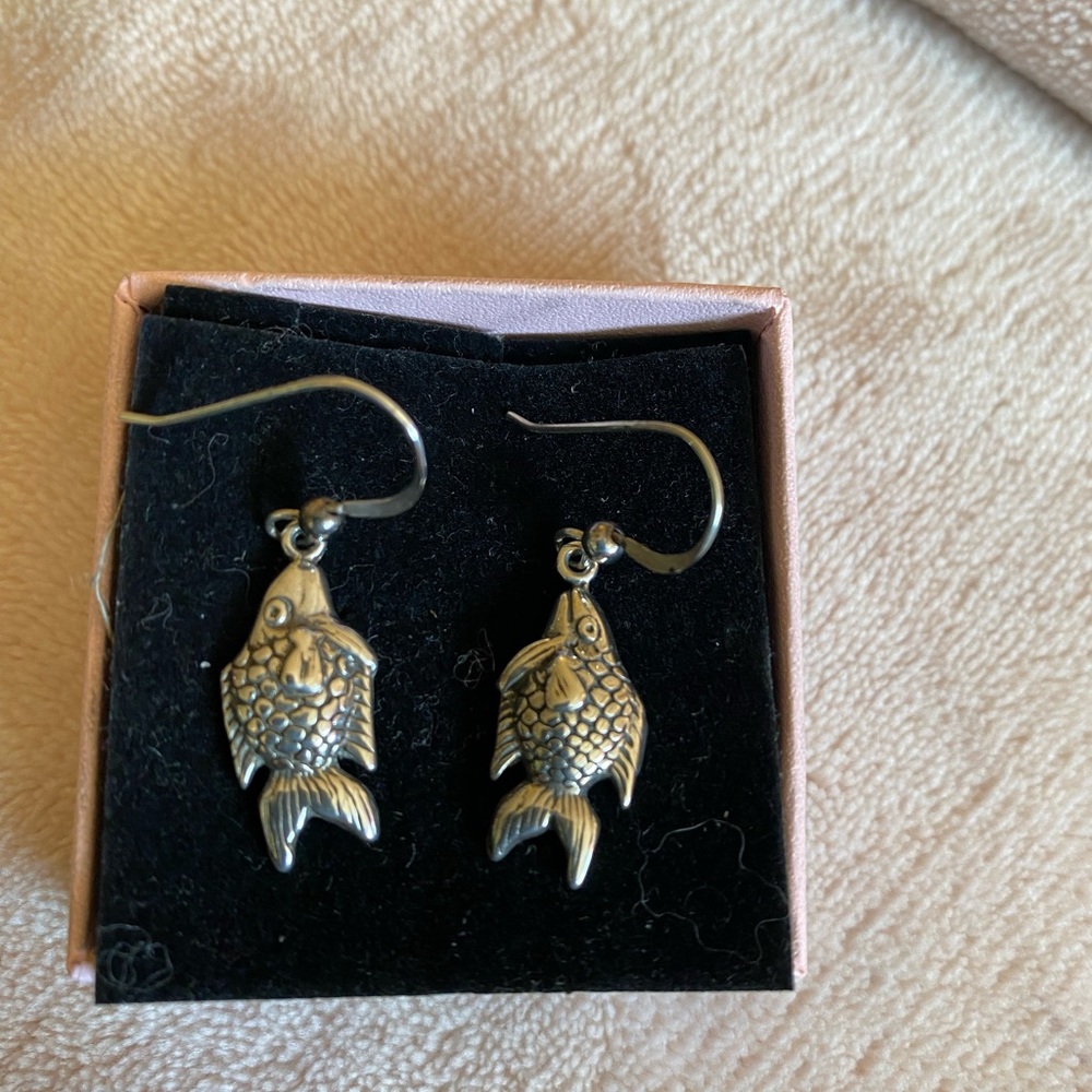 Sterling Silver Fish Hook Earrings